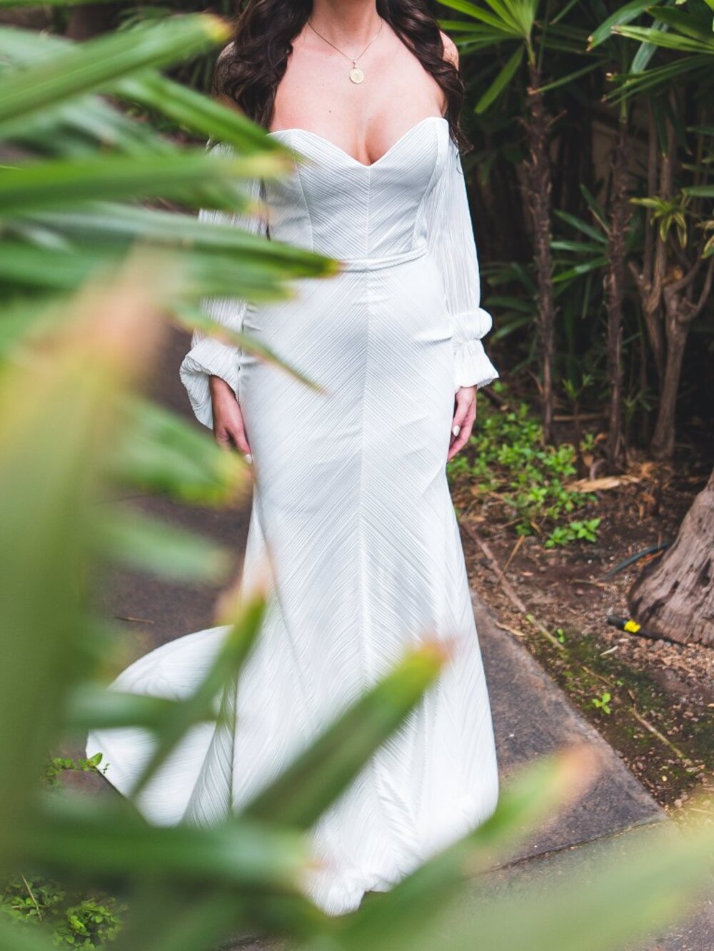 NEWHITE IM Wedding Dress & Detatchable Sleeves